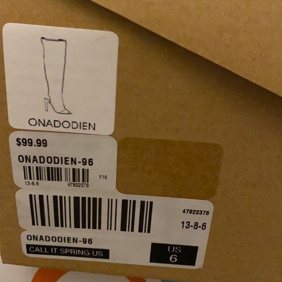 New!Call It Spring Onadodien Black Over the Knee Boots size 6 or make an offer - Picture 3 of 6